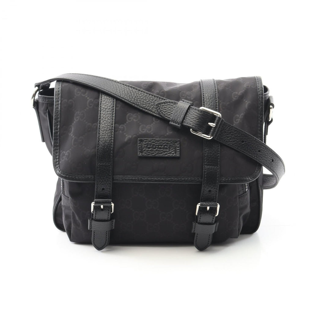 Gucci GG Nylon Shoulder Bag Nylon Leather Shoulder Bag