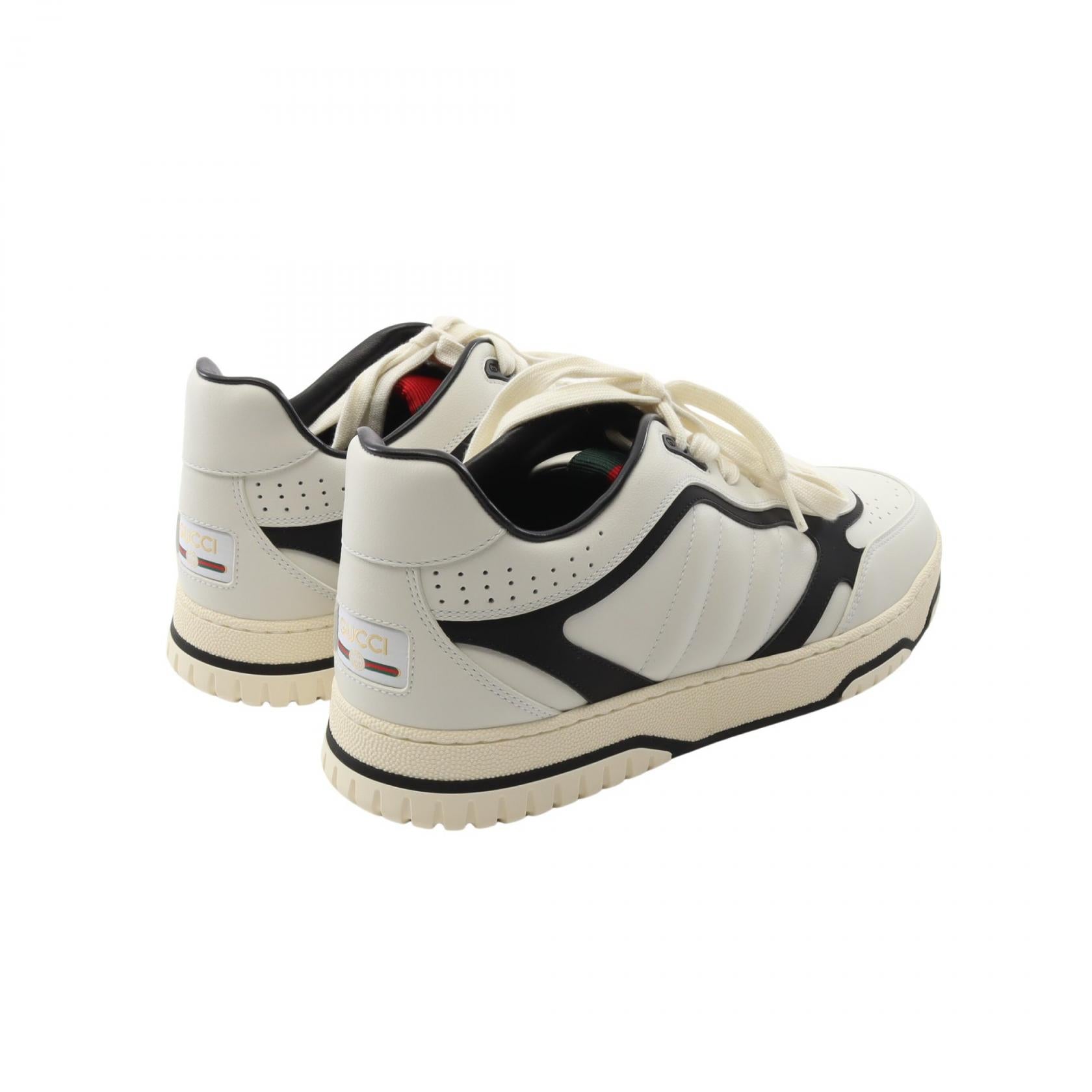 Gucci Re-Web Leather Fabric Sneakers