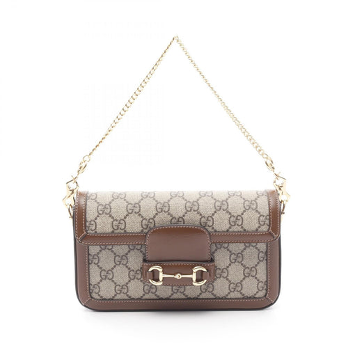 Gucci Horsebit 1955 GG Supreme Coated Canvas Handbag