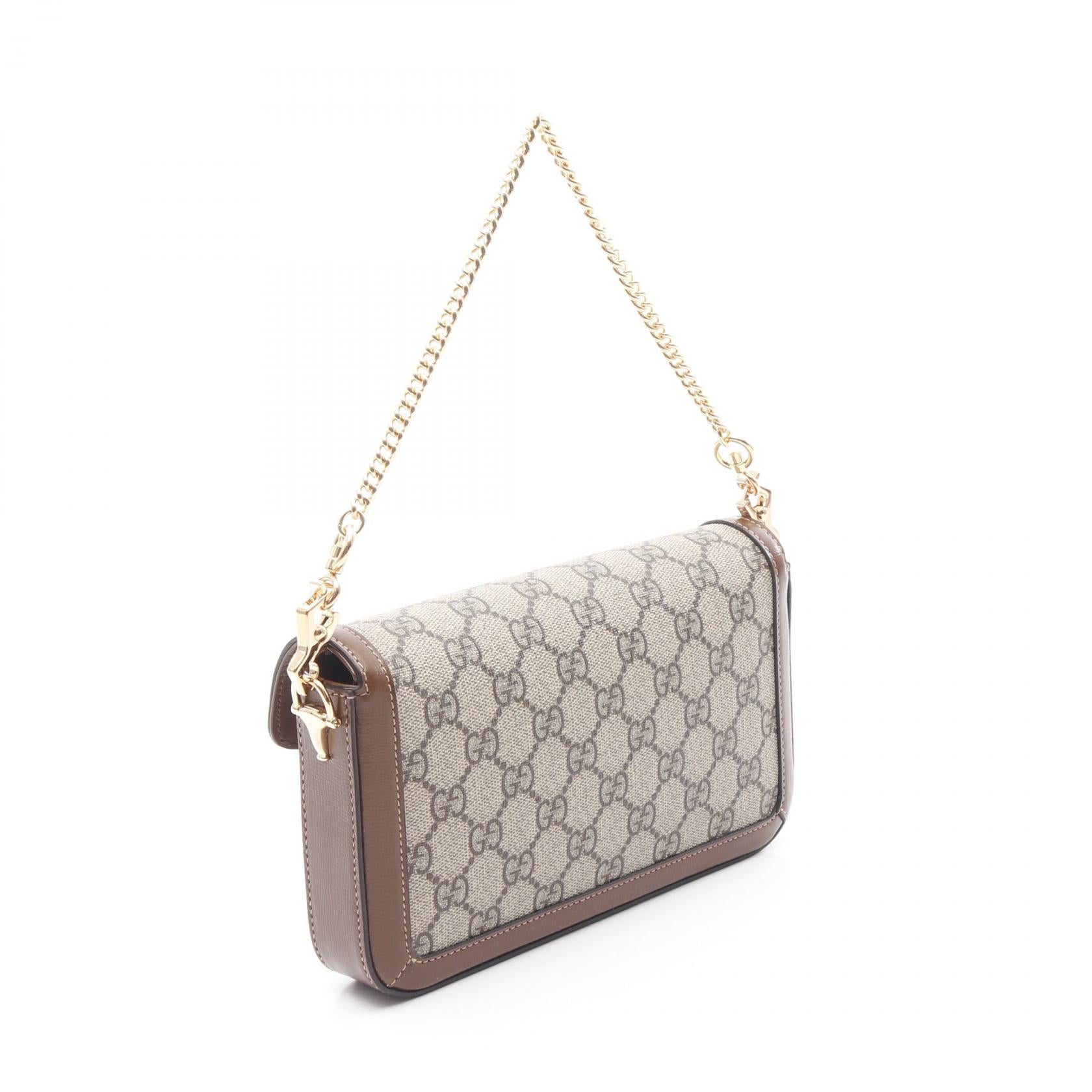 Gucci Horsebit 1955 GG Supreme Coated Canvas Handbag