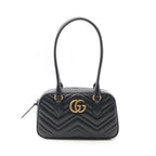 Gucci GG Marmont Small Top Handle Bag Leather Handbag
