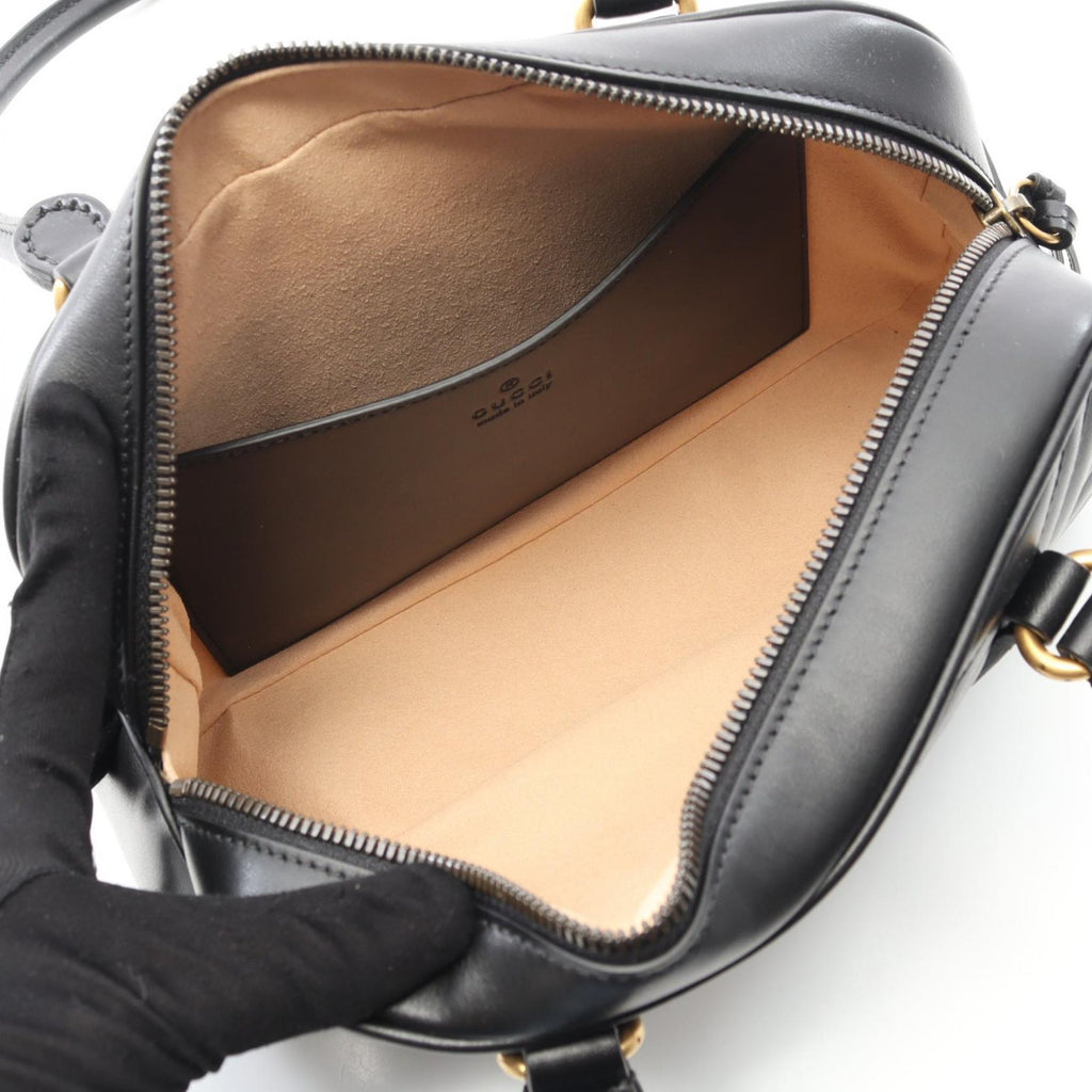 Gucci GG Marmont Small Top Handle Bag Leather Handbag