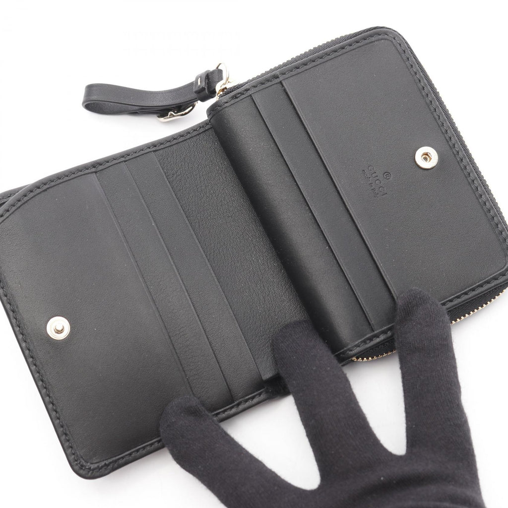 Gucci GG Emblem Leather PVC Wallet