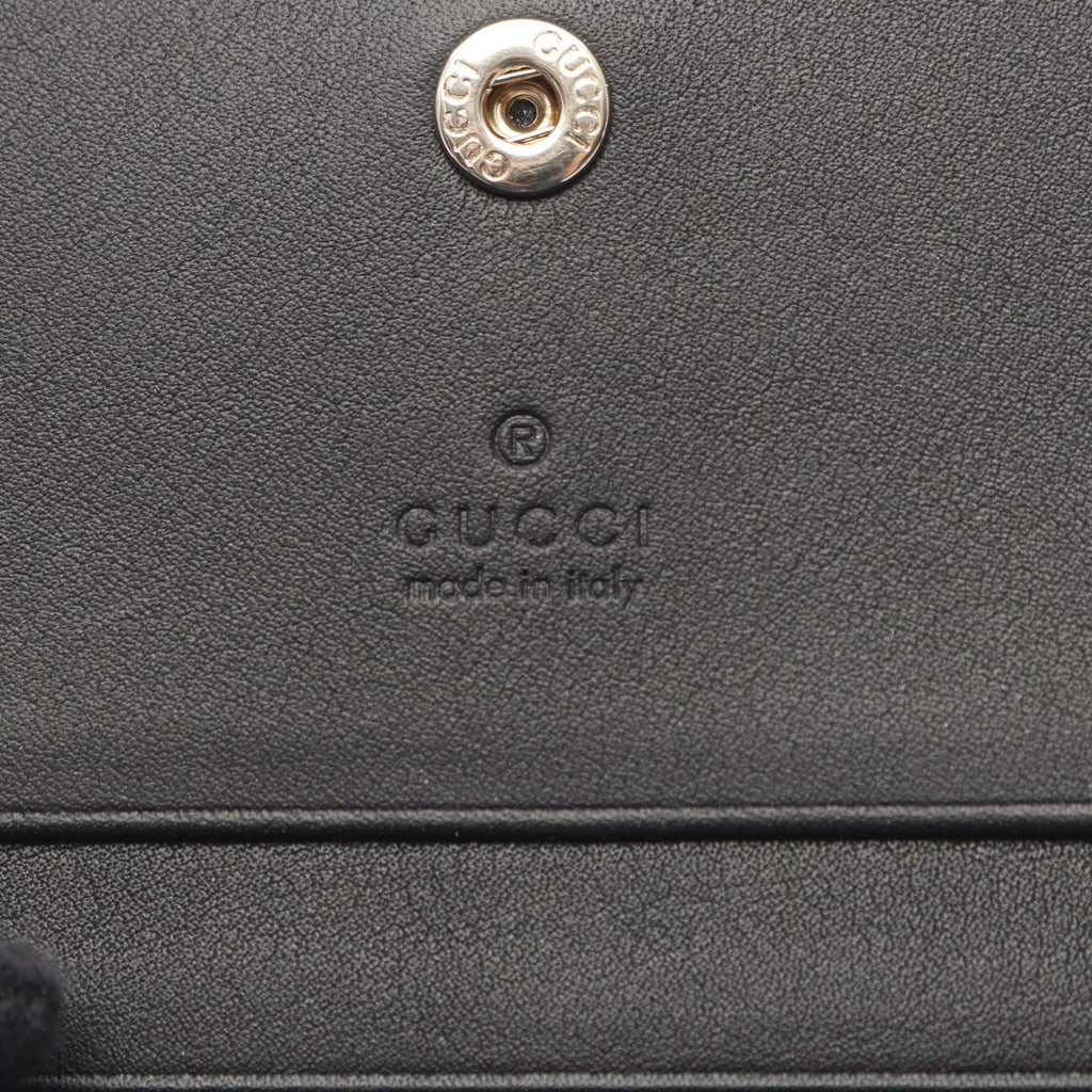 Gucci GG Emblem Leather PVC Wallet