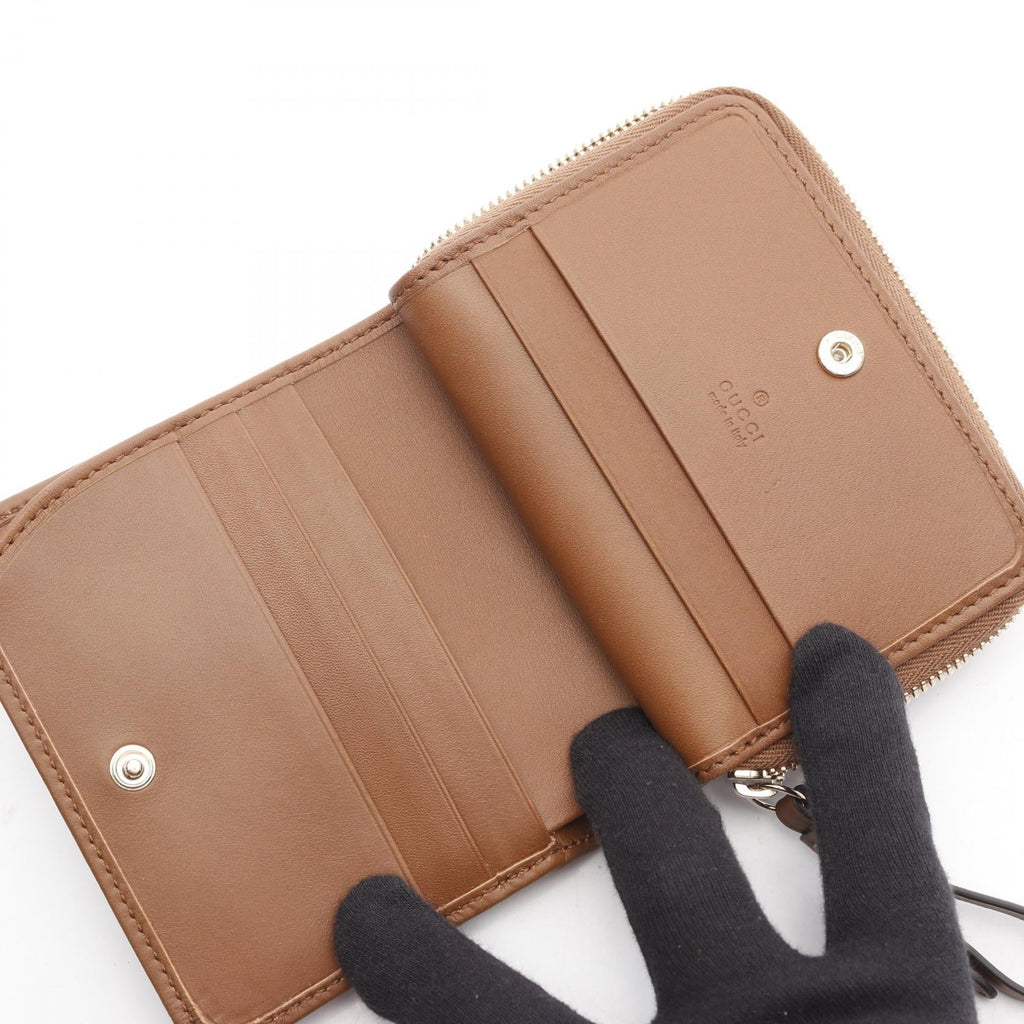 Gucci GG Emblem Leather PVC Wallet