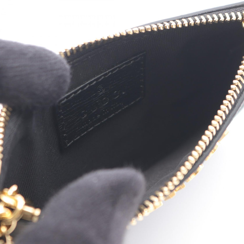 Gucci Script Leather Coin Case