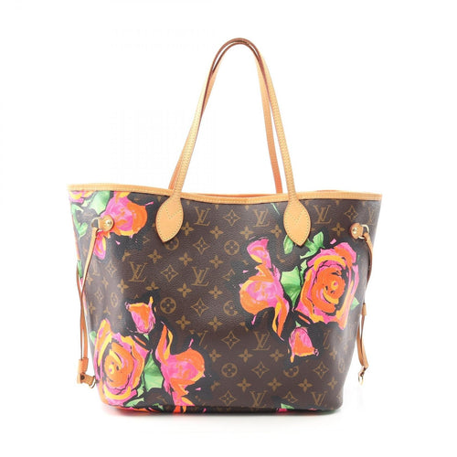 Louis Vuitton Neverfull MM Monogram Rose Coated Canvas Tote Bag