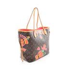 Louis Vuitton Neverfull MM Monogram Rose Coated Canvas Tote Bag