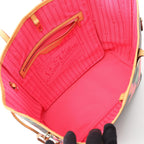 Louis Vuitton Neverfull MM Monogram Rose Coated Canvas Tote Bag