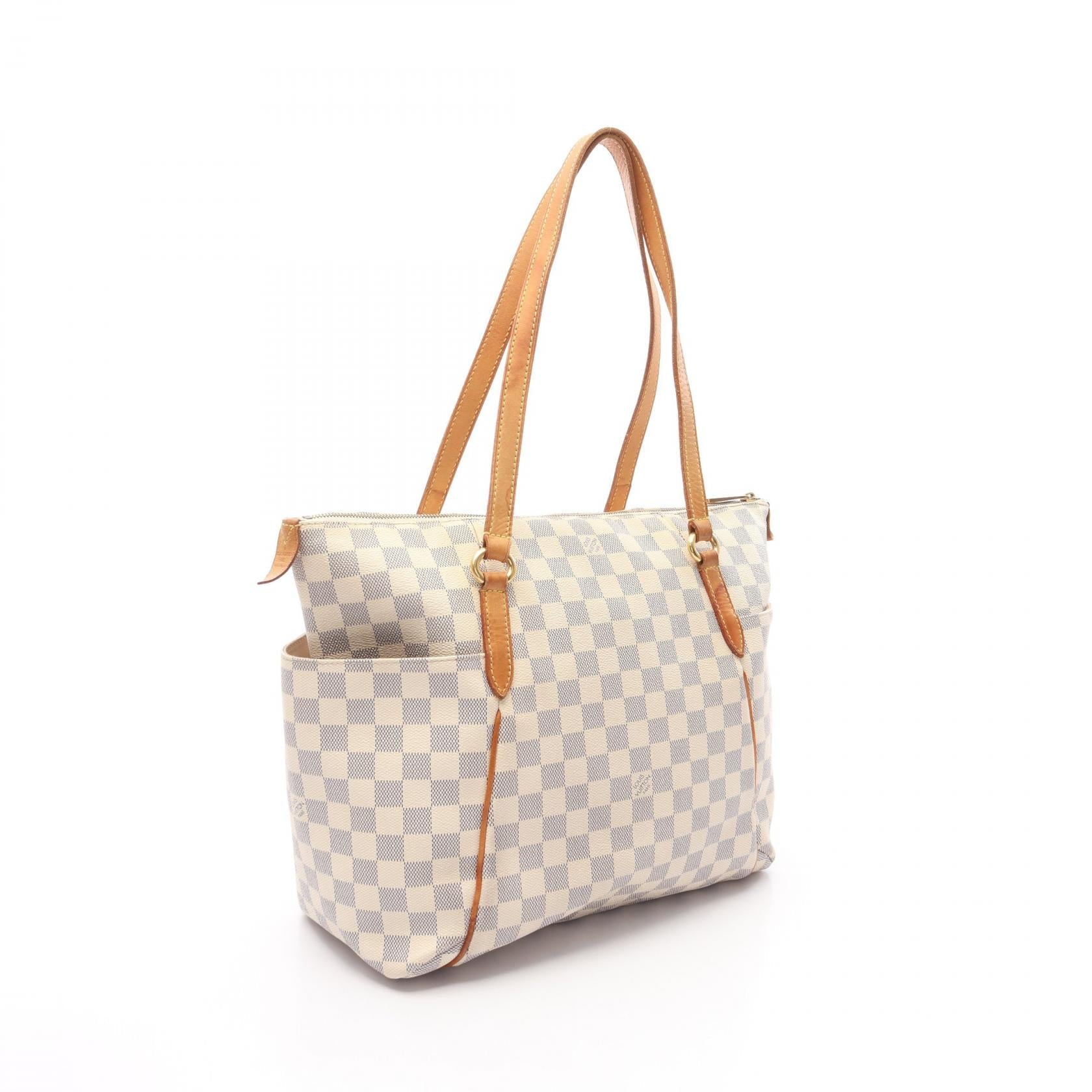 Louis Vuitton Totally MM Damier Azur Coated Canvas Tote Bag
