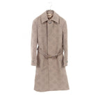 Louis Vuitton Monogram Embroidery Wool Cotton Coat