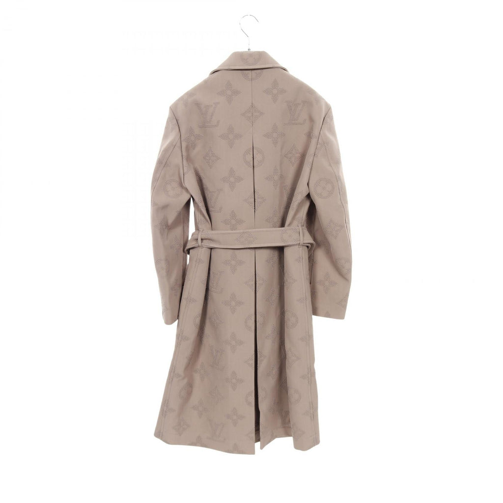 Louis Vuitton Monogram Embroidery Wool Cotton Coat