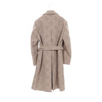 Louis Vuitton Monogram Embroidery Wool Cotton Coat