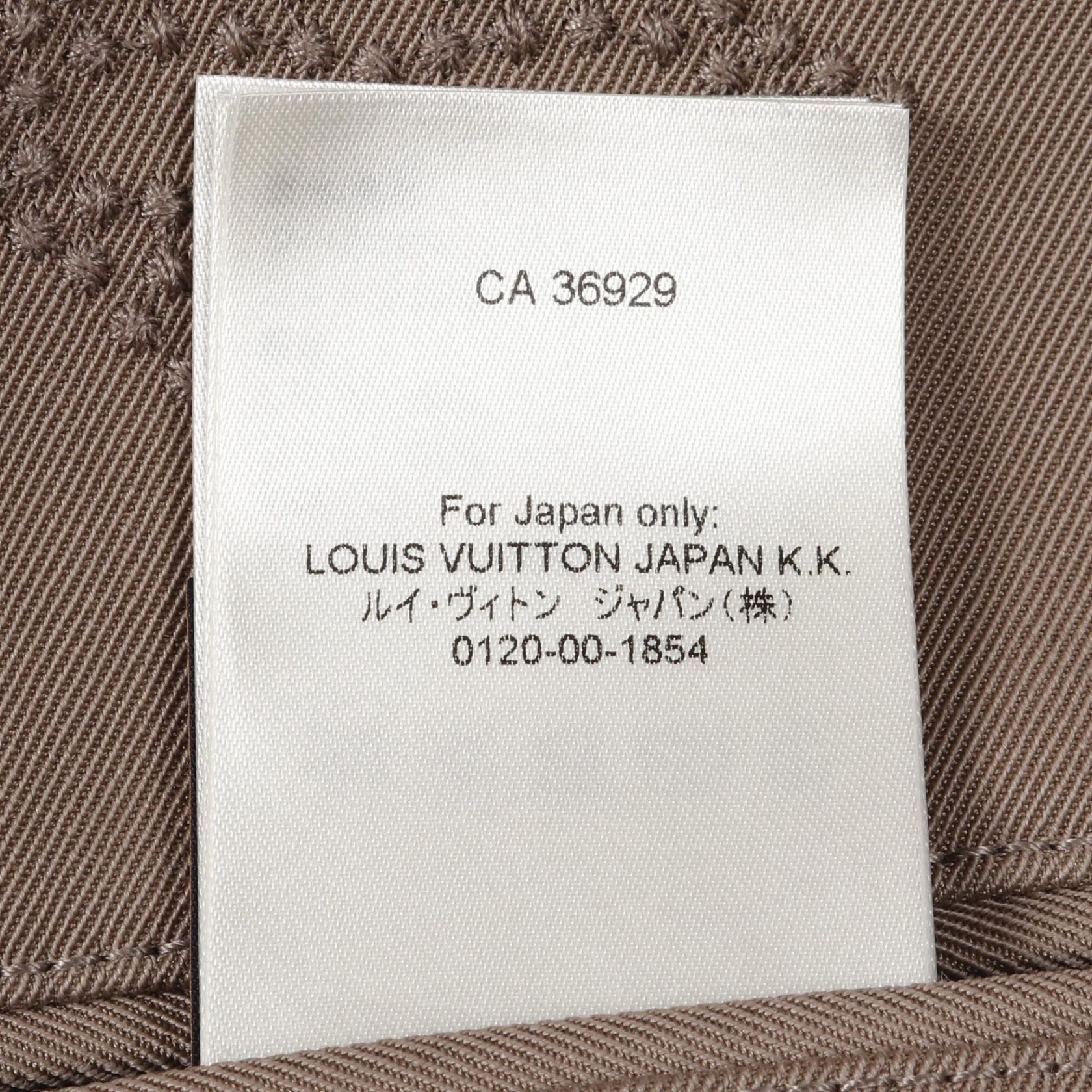 Louis Vuitton Monogram Embroidery Wool Cotton Coat