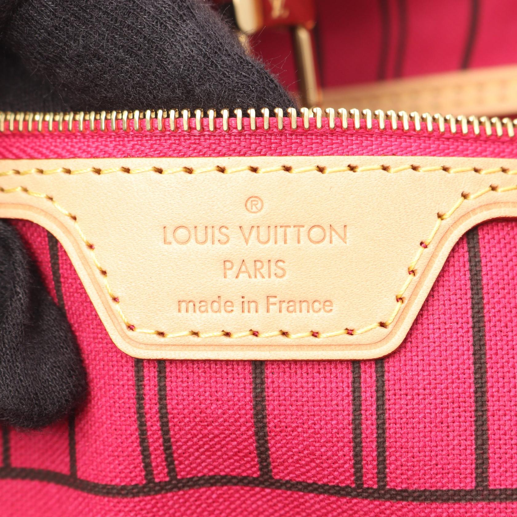 Louis Vuitton Neverfull Monogram Coated Canvas Tote Bag