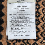 Fendi Wool Long Scarf Brown Unisex