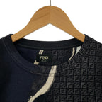 Fendi Cotton Sweatshirt Navy Men