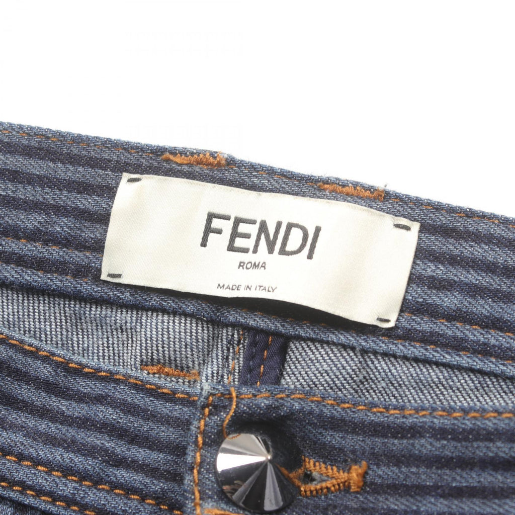 Fendi Denim Pants Cotton Navy