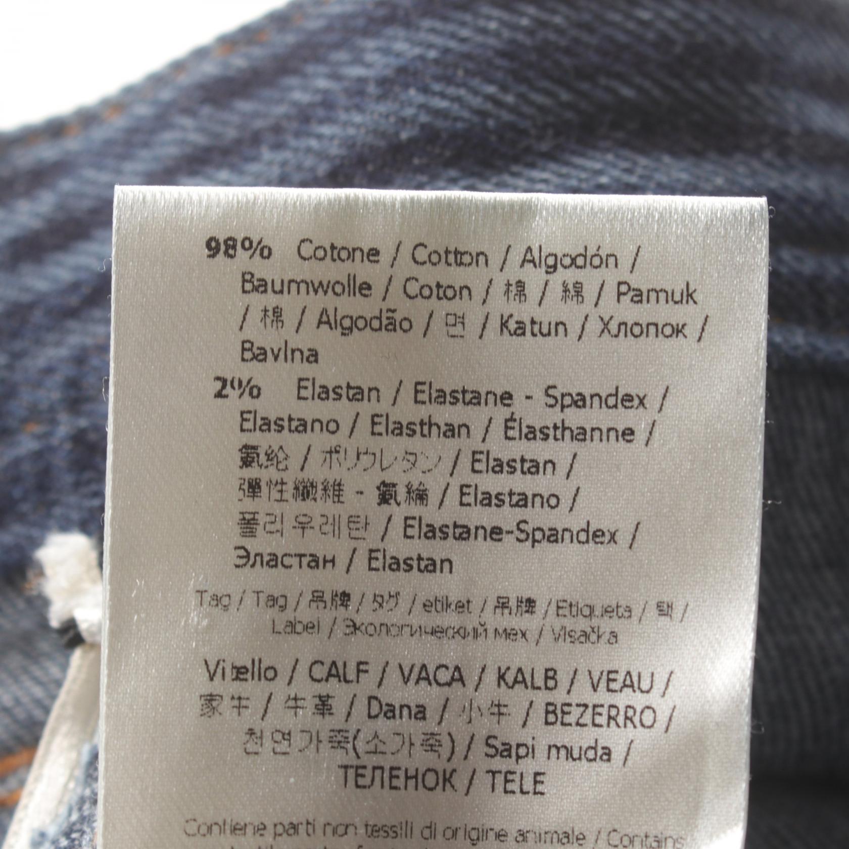 Fendi Denim Pants Cotton Navy