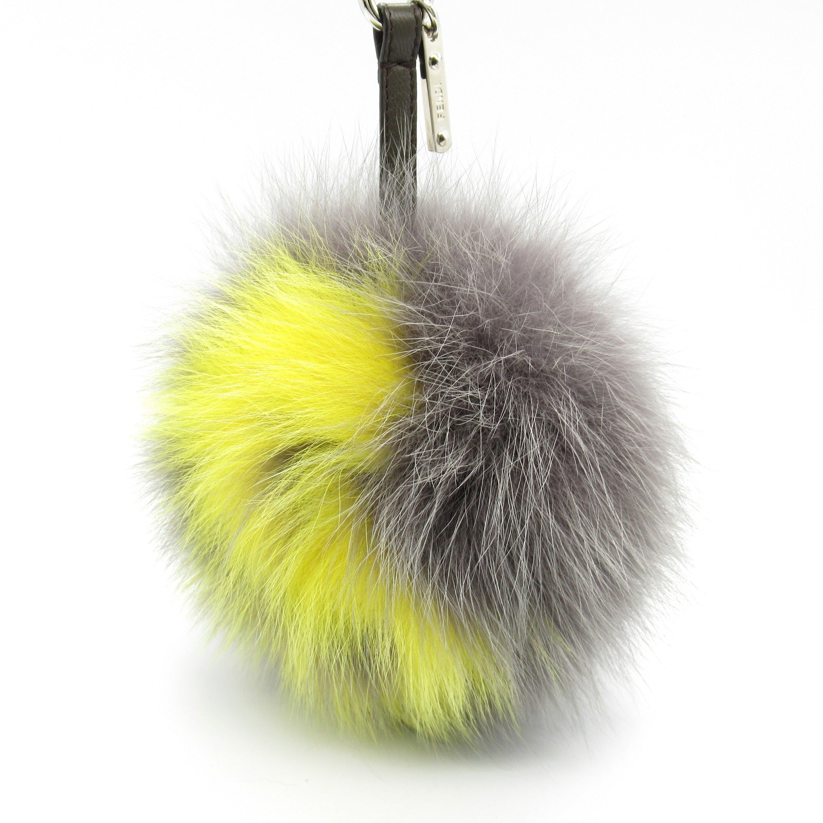 Fendi Fur Charm Accessory Yellow/Gray