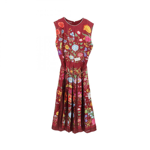 Gucci Flora Silk Dress