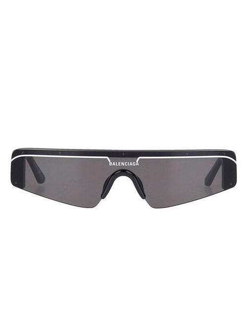 Balenciaga Women's Logo Ski Flat Square Sunglasses