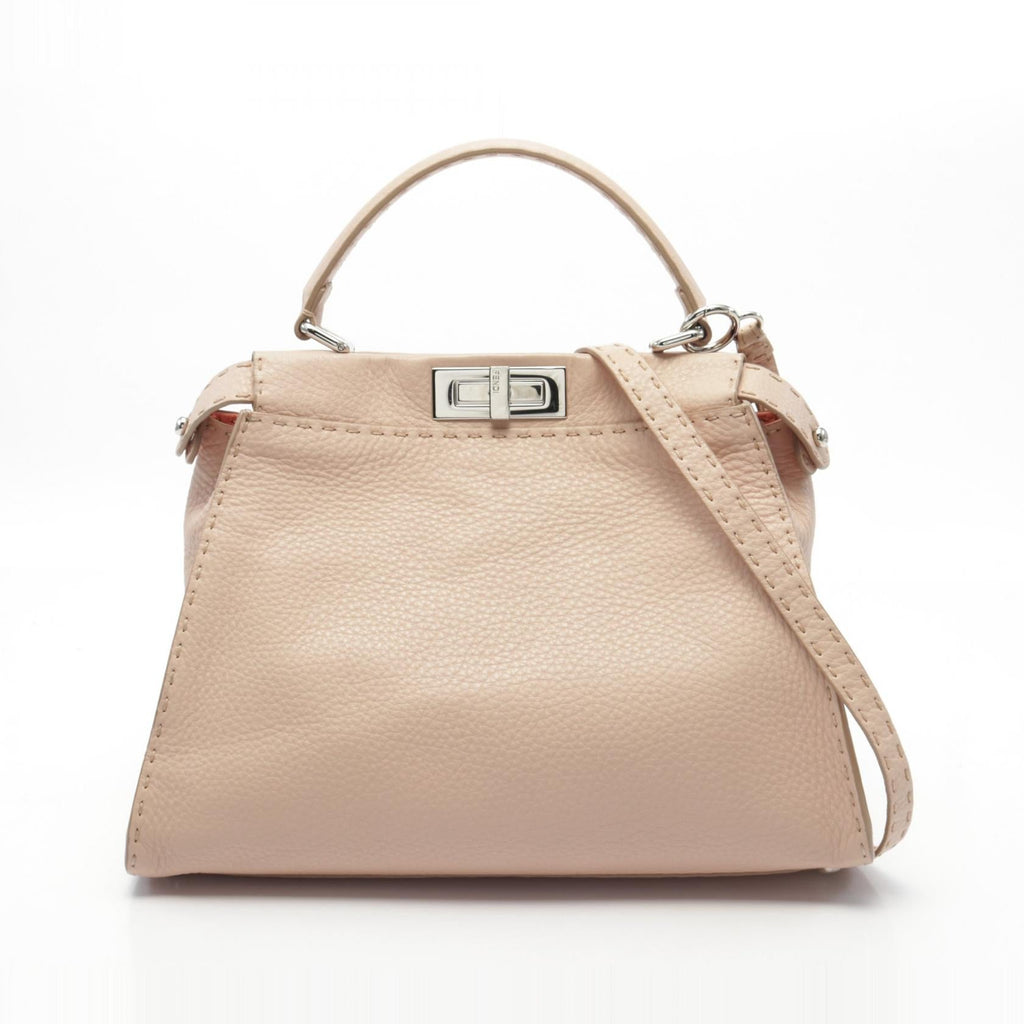 Fendi Peekaboo Regular Leather Handbag 8BN226