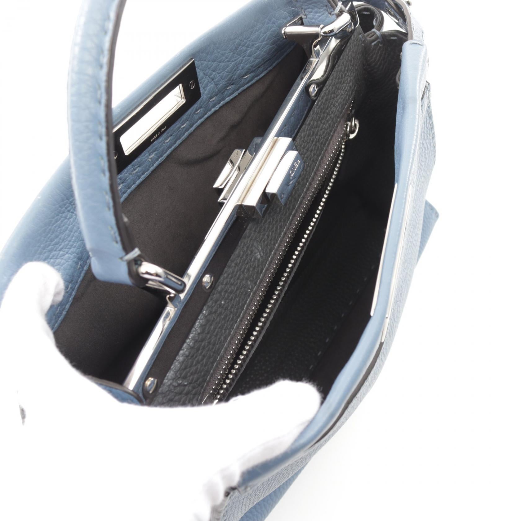 Fendi Peekaboo Regular Selleria Leather Handbag