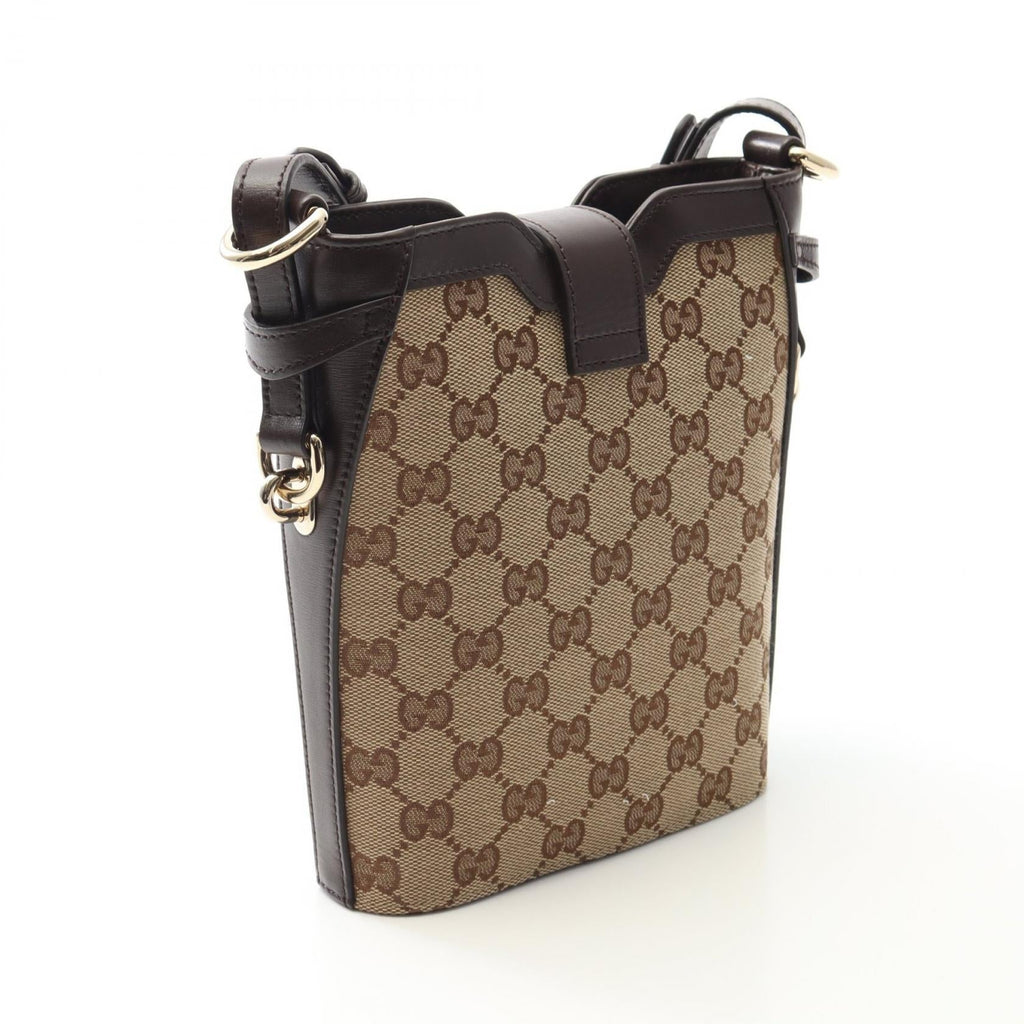Gucci GG Shadow Canvas Leather Shoulder Bag
