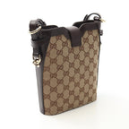 Gucci GG Shadow Canvas Leather Shoulder Bag