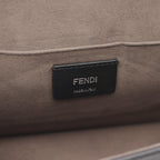Fendi Leather Kan I F Zucca Handbag Black