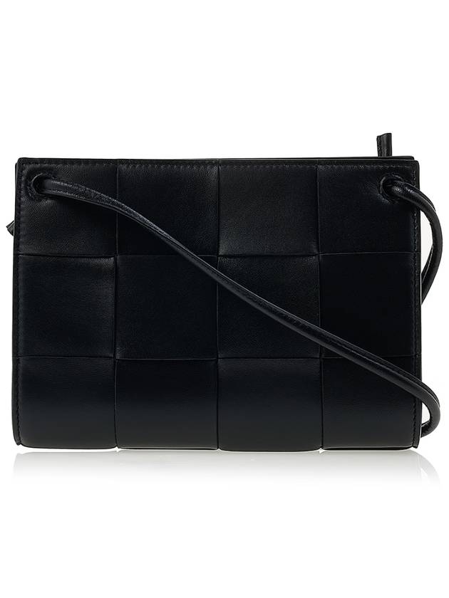 Bottega Veneta Intrecciato Cassette Mini Cross Bag Black