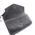 Louis Vuitton Portefeuille Sarah Leather Long Wallet M61182 in New Condition