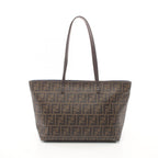 Fendi Zucca Tote Bag PVC Canvas Leather
