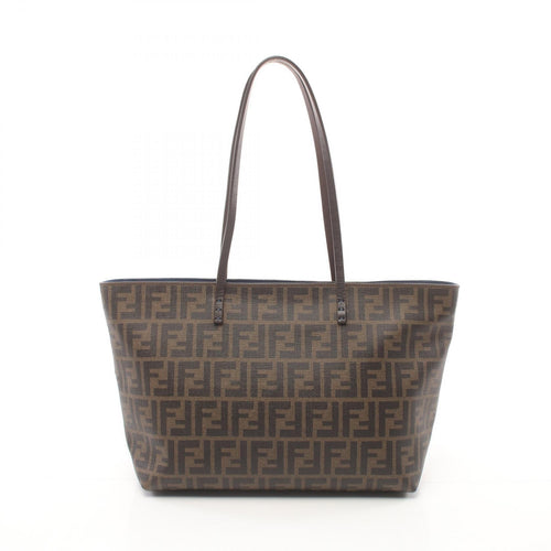 Fendi Zucca Tote Bag PVC Canvas Leather