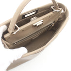 Fendi Peekaboo Leather Handbag Beige