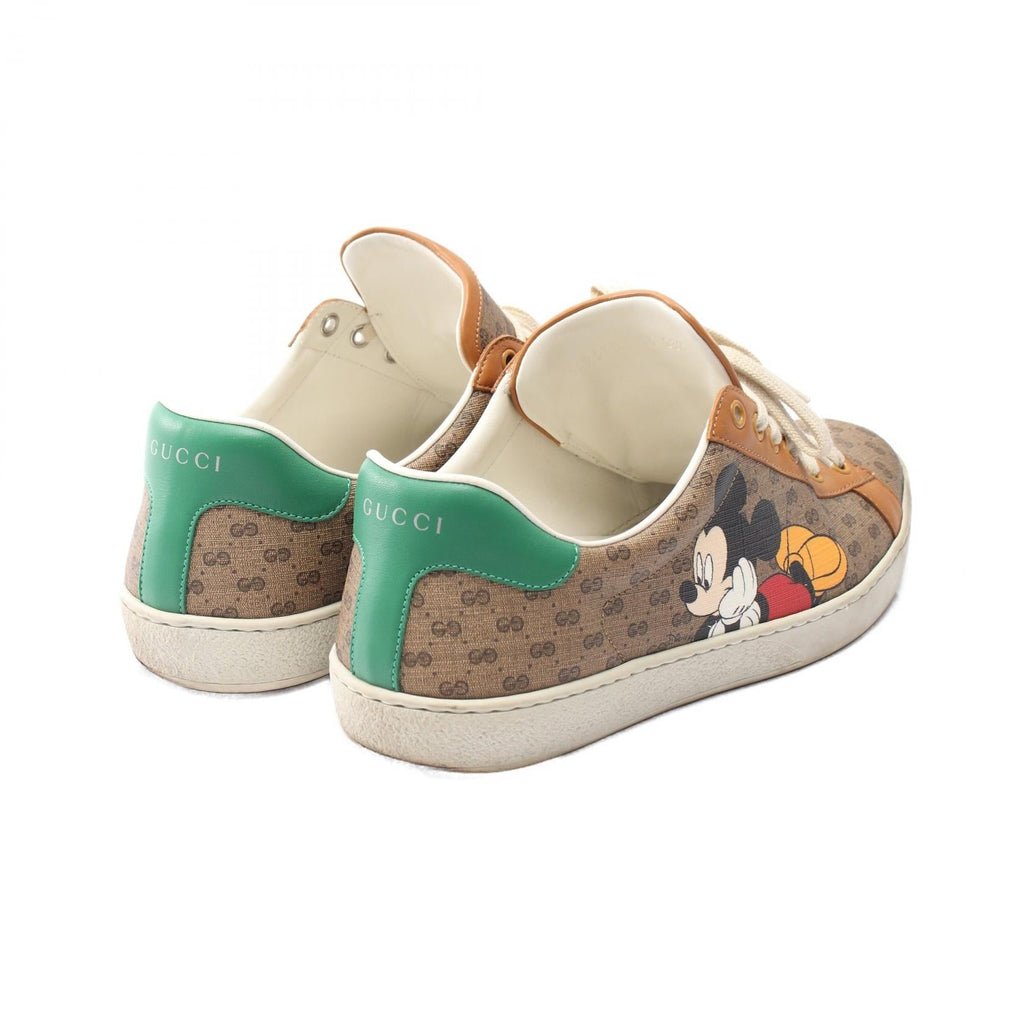 Gucci GUCCI × Disney Ace Micro GG PVC Coated Canvas Leather Sneakers