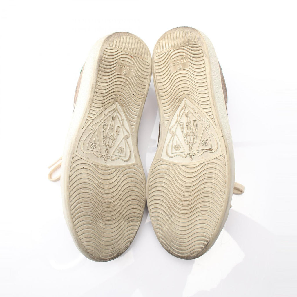 Gucci GUCCI × Disney Ace Micro GG PVC Coated Canvas Leather Sneakers
