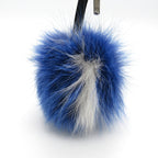 Fendi Fur Bag Charm Accessory Blue/White