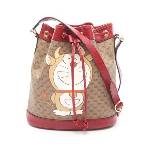Gucci GUCCI × Doraemon Micro GG Supreme Coated Canvas 2way Shoulder Bag