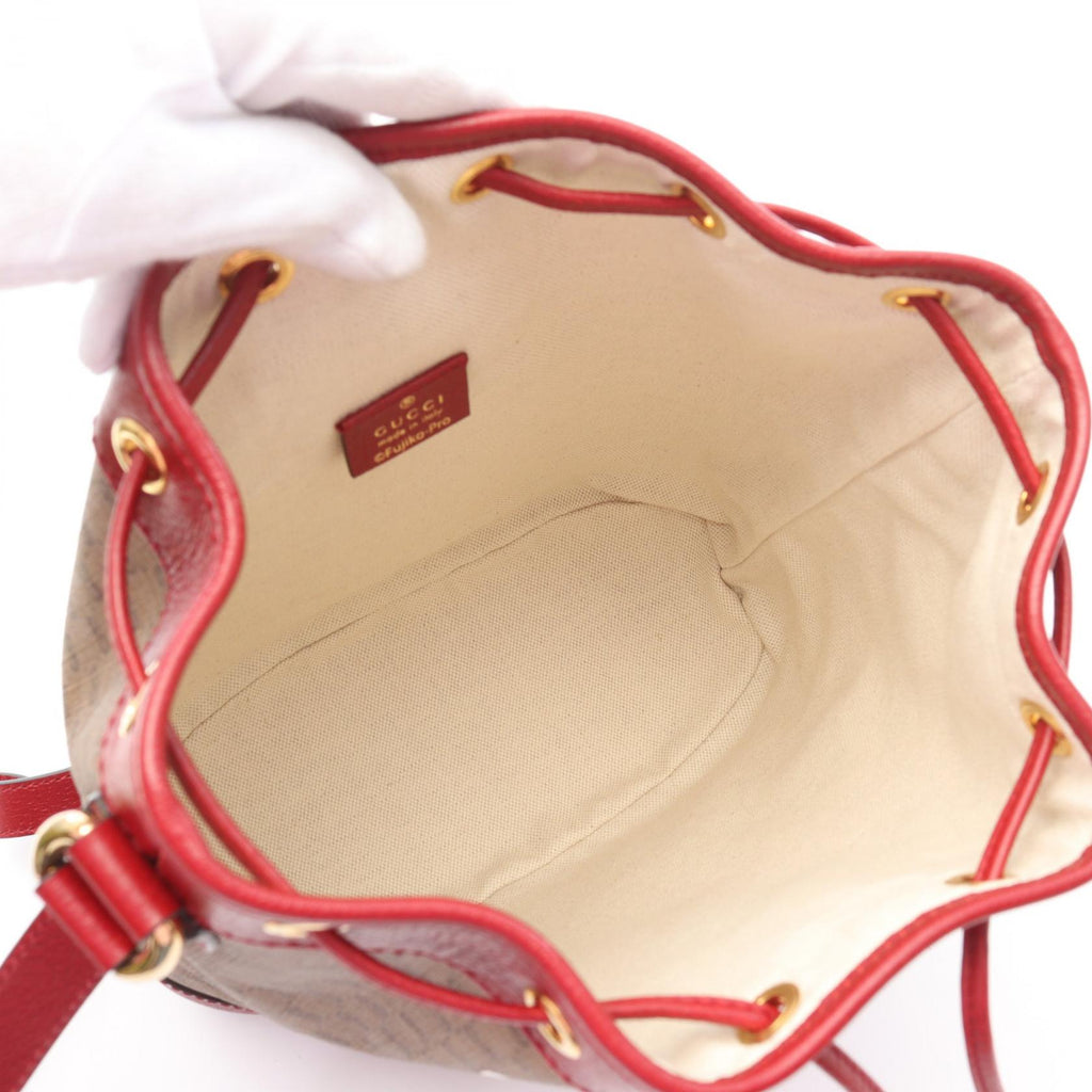 Gucci GUCCI × Doraemon Micro GG Supreme Coated Canvas 2way Shoulder Bag