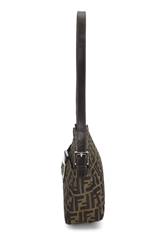 Fendi,  Brown Zucca Canvas Shoulder Bag, Brown