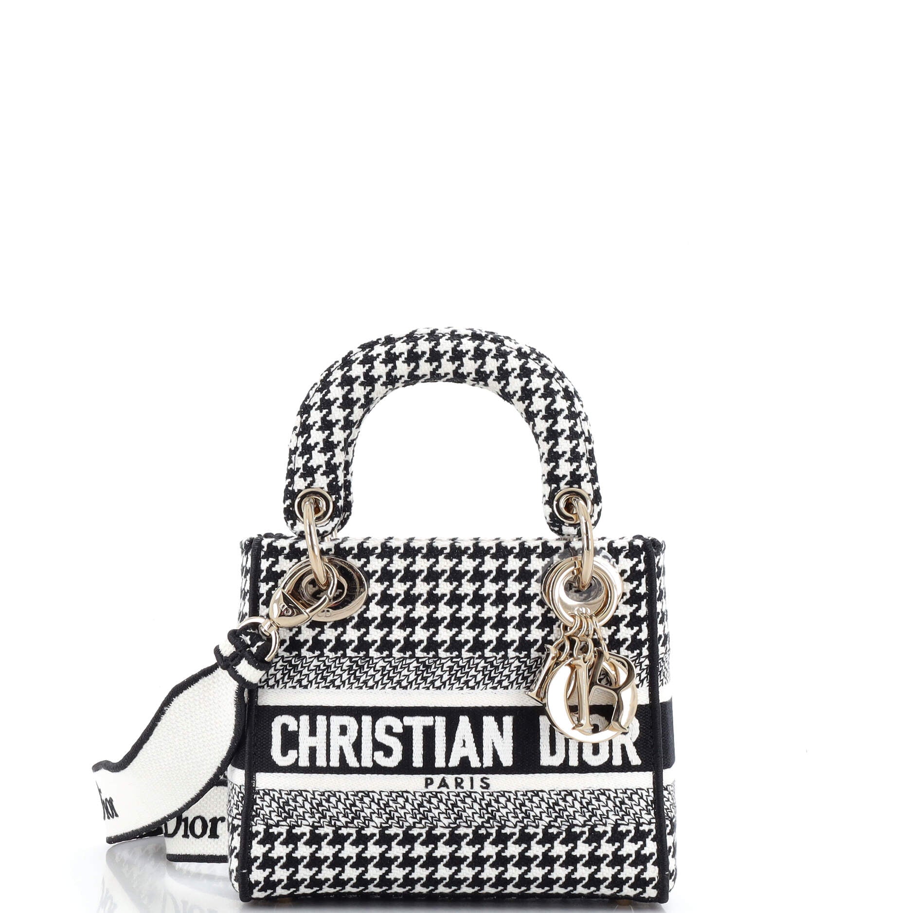 Dior Lady D-Lite Bag Embroidered Canvas Mini