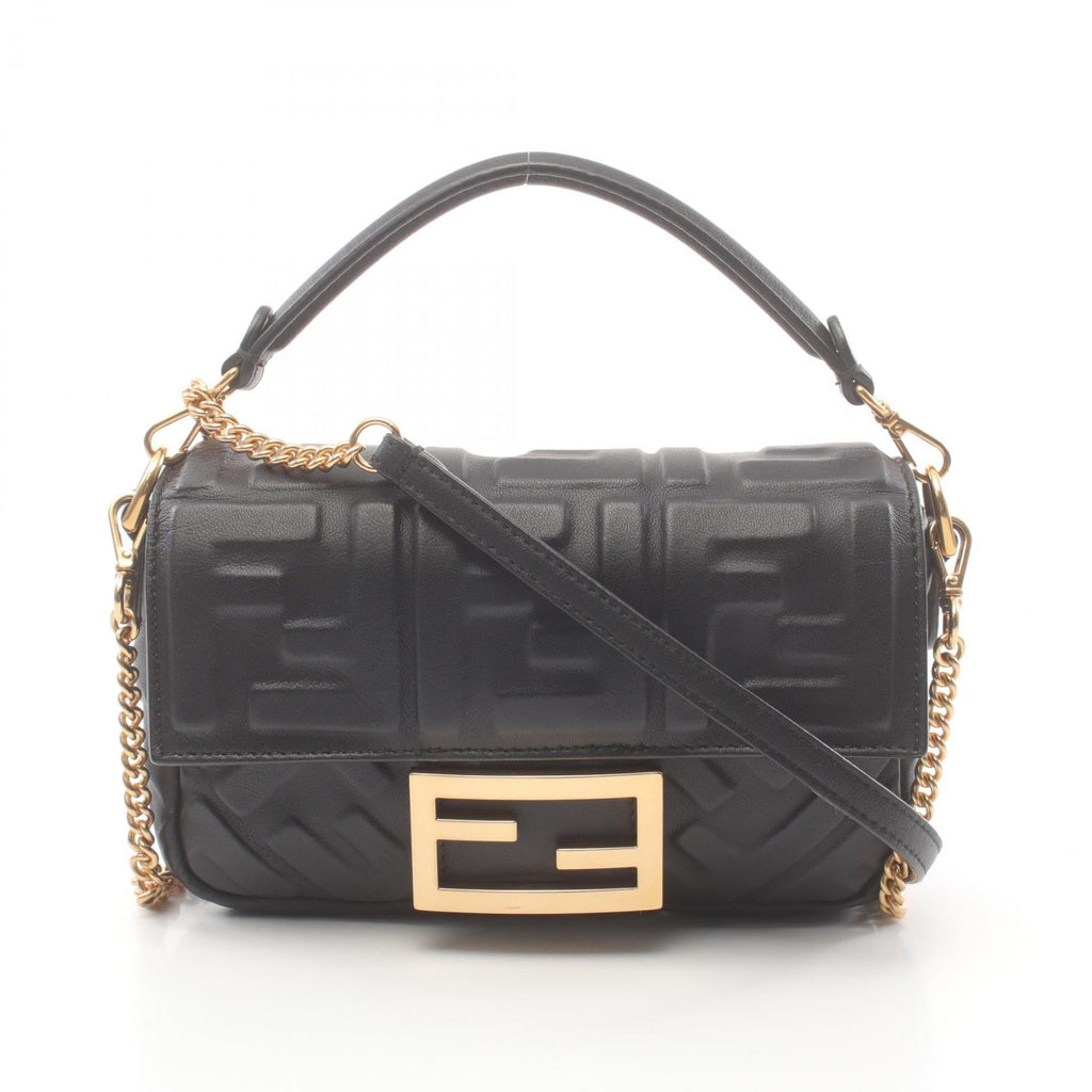 Fendi Leather Mini Baguette Small Handbag 8BS017
