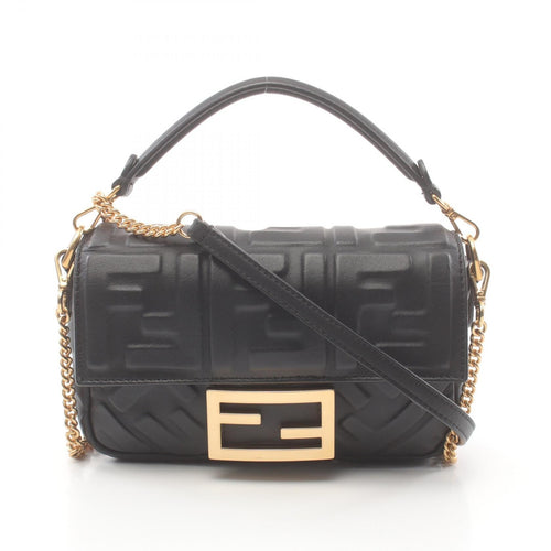 Fendi Leather Mini Baguette Small Handbag 8BS017