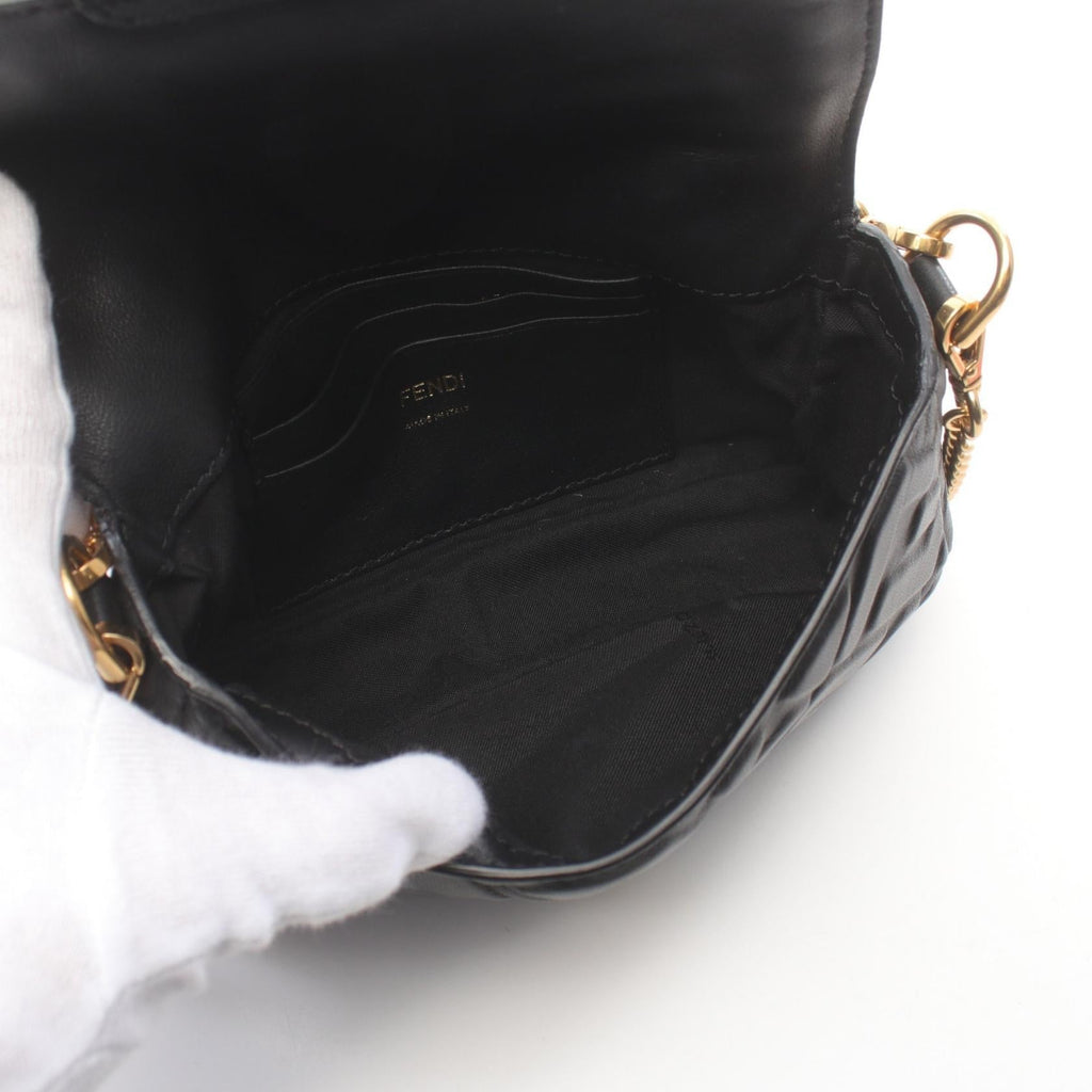 Fendi Leather Mini Baguette Small Handbag 8BS017