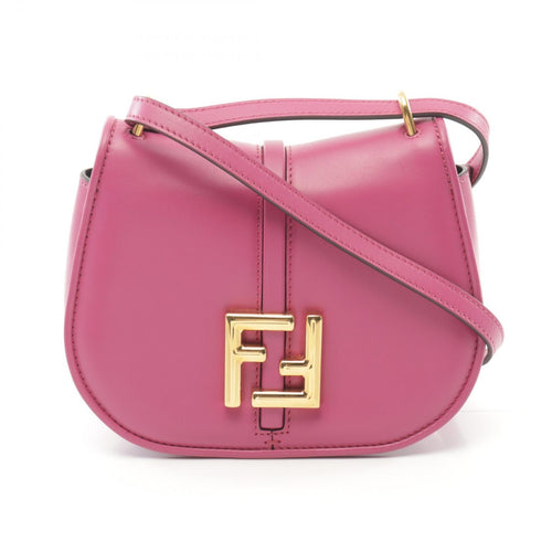 Fendi Small Leather Shoulder Bag Pink