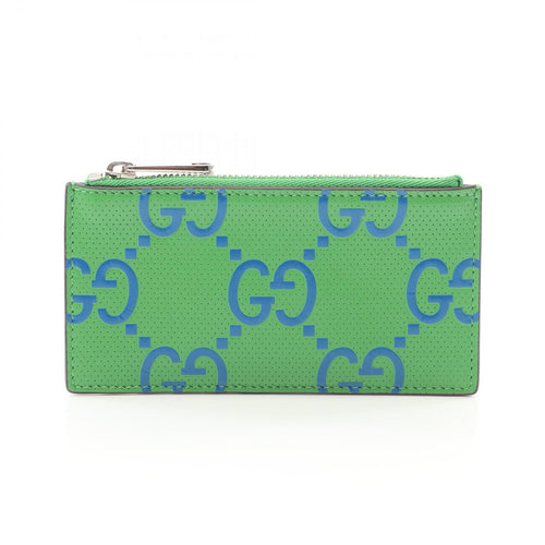 Gucci GG Embossed Leather Coin Case