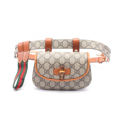 Gucci Bamboo 1947 GG Canvas Coated Canvas Belt Bag