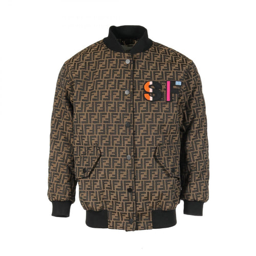 Fendi Zucca Polyester Jacket Brown/Black